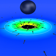 Binary black holes well after merger (t=9000)